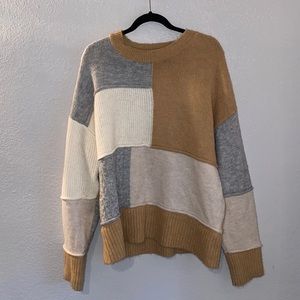 Forever 21 Patchwork Sweater